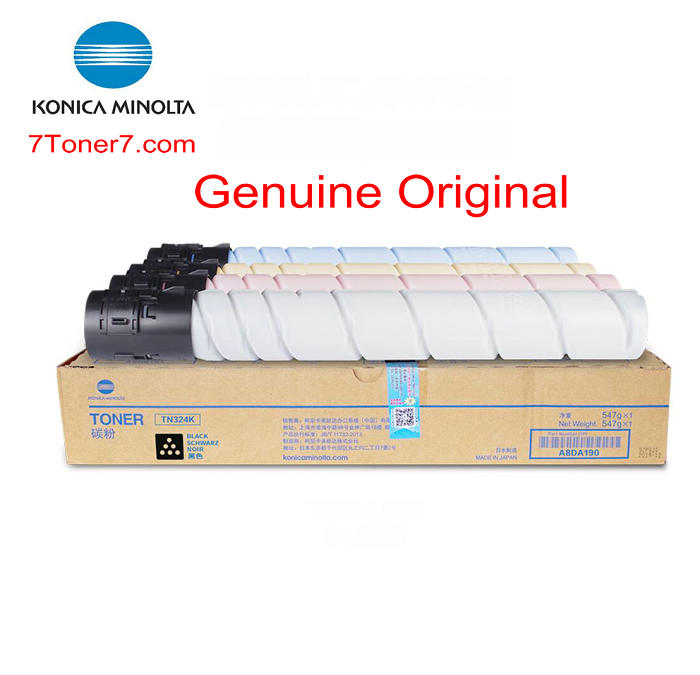 Wholesale Original Konica Minolta TN324K TN324C TN324M TN324Y Bizhub C258 C308 C368 Toner Cartridge